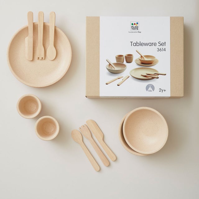 Plan Toys Tableware, Play Dishes