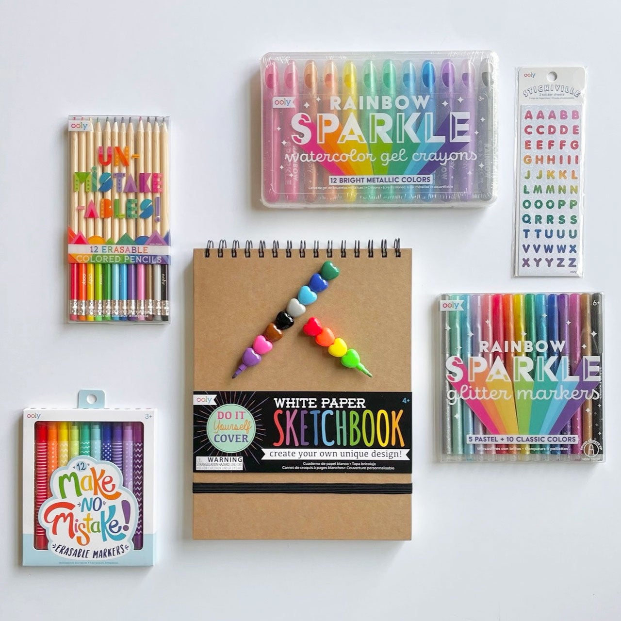 ooly rainbow sparkle glitter markers - Little